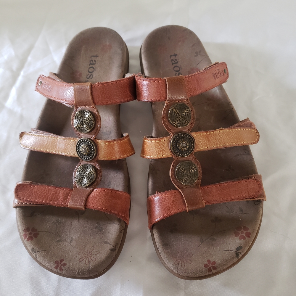 Taos Footwear Sandals Women’s Size 7 Comfort Slide Sandals Strappy Adjustable